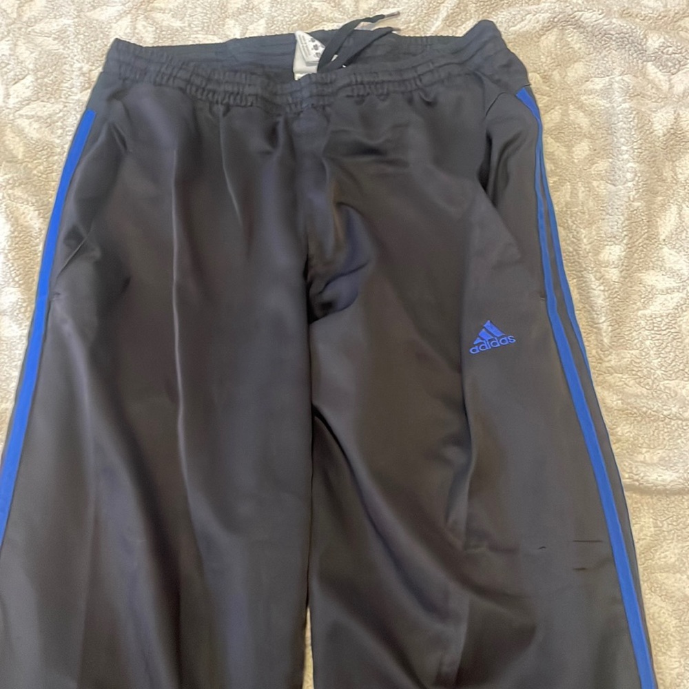 Black adidas track pants